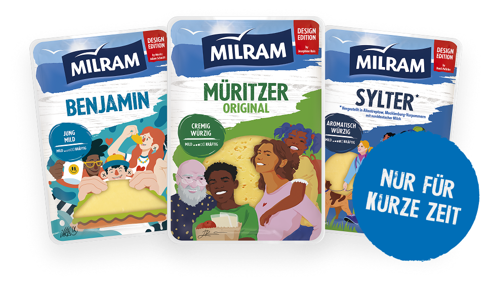 Milram verkommt Käse in politischer Farbpalette!